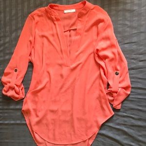 Lush coral blouse